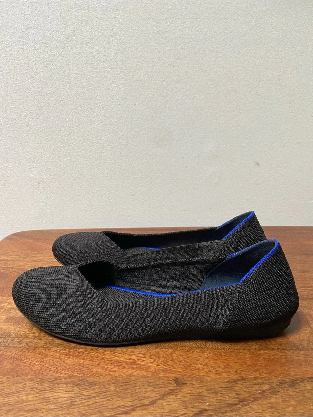 Rothy's Black Knit Round Toe Flats Ballet